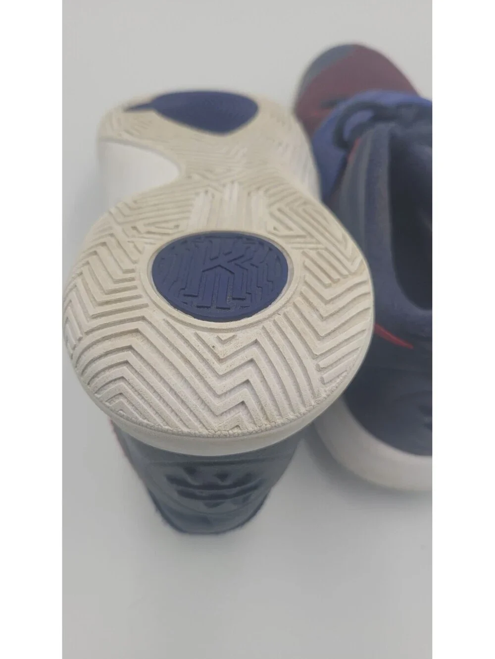 Nike Kids' Basketball Shoes Size 6Y Blue and Red with Strap